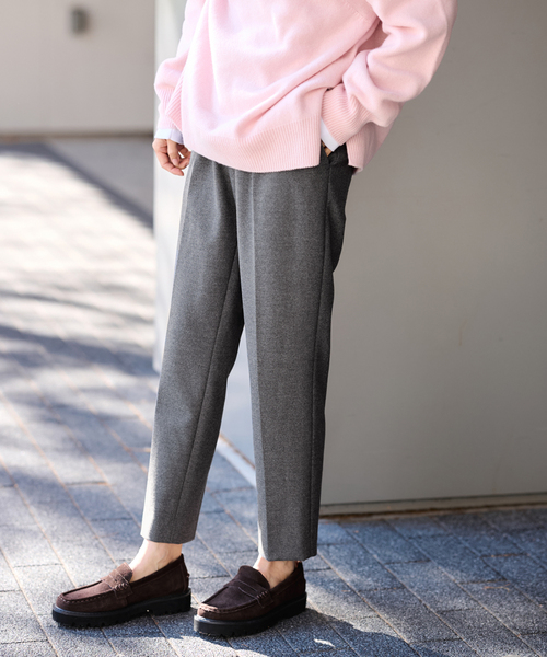 FRAMeWORK（フレームワーク） スラックス パンツ 「追加」T/R両面起毛