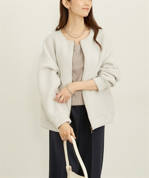 【極美品ARMANICOLLEZIONIノーカラー VネックジャケットホワイトL きれいめダンボールノーカラージャケット 通販【ニッセン】