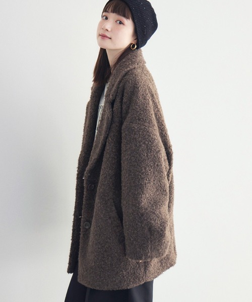 「RETRO GIRL」 チェスターコート FREE ブラック レディース_画像2