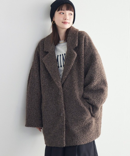 「RETRO GIRL」 チェスターコート FREE ブラック レディース_画像6