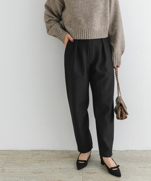 「F by ROSSO」 イージーパンツ 36 ブラック レディース_画像3