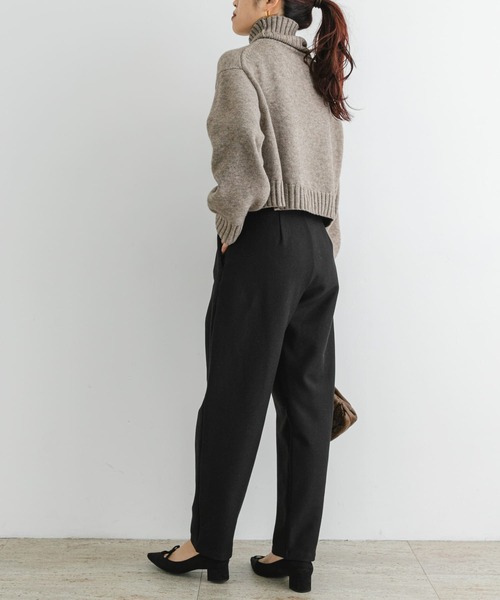 「F by ROSSO」 イージーパンツ 36 ブラック レディース_画像5