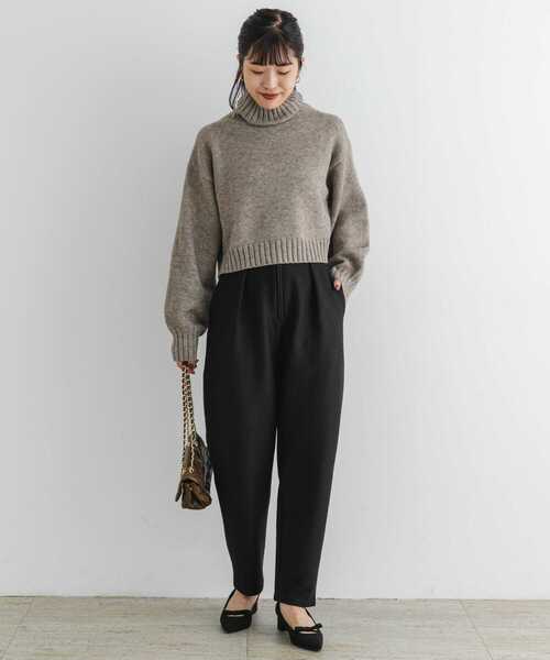 「F by ROSSO」 イージーパンツ 36 ブラック レディース_画像6