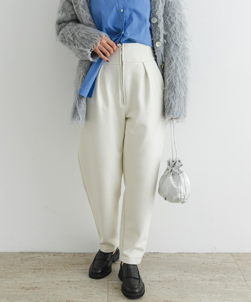 「F by ROSSO」 イージーパンツ 36 ブラック レディース_画像9