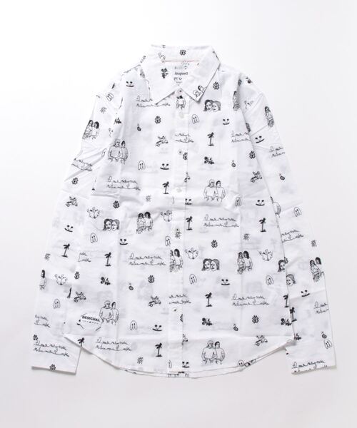 「Desigual」 長袖シャツ S ホワイト メンズの画像3