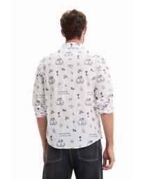 「Desigual」 長袖シャツ S ホワイト メンズの画像5