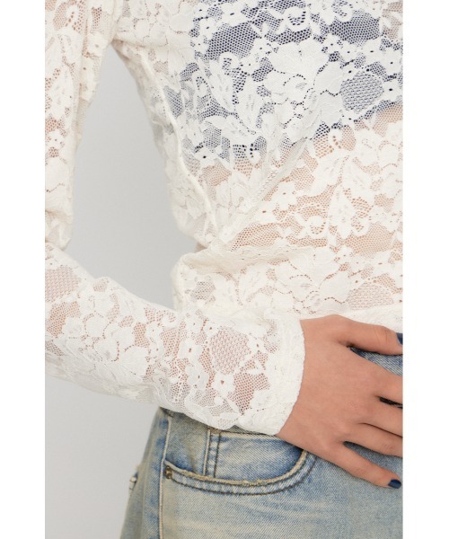 LAGUA GEM（ラグアジェム） tシャツ LACE HALTER NECK トップス