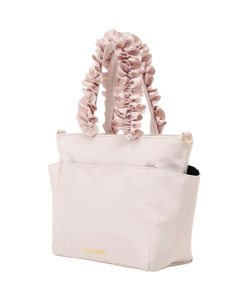 Maison de FLEUR（メゾンドフルール） トートバッグ 撥水加工フリル