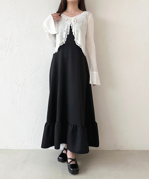 「apres jour」 キャミソールワンピース X-LARGE ブラウン系その他 レディース_画像6