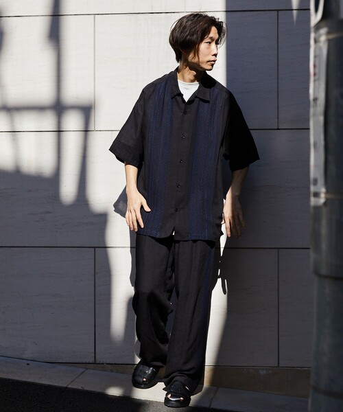 「FREAK'S STORE」 イージーパンツ MEDIUM グリーン レディース_画像7