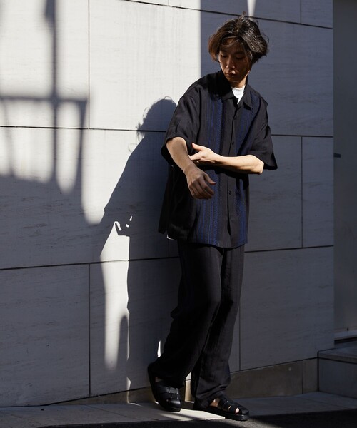 「FREAK'S STORE」 イージーパンツ MEDIUM グリーン レディース_画像8