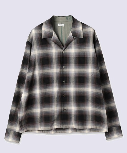 JieDa（ジエダ） シャツ 「Jieda/ジエダ」CHECK OPEN COLLAR SHIRT