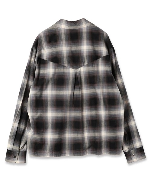 JIEDA（ジエダ） シャツ 「Jieda/ジエダ」CHECK OPEN COLLAR SHIRT