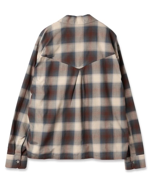 JieDa（ジエダ） シャツ 「Jieda/ジエダ」CHECK OPEN COLLAR SHIRT