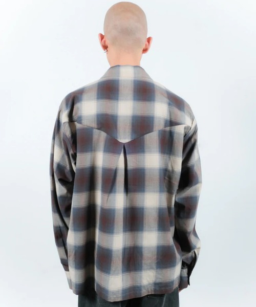 JieDa（ジエダ） シャツ 「Jieda/ジエダ」CHECK OPEN COLLAR SHIRT