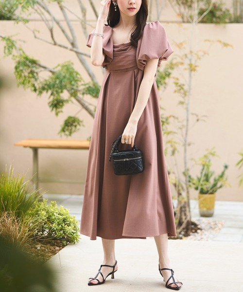 「RUIRUE BOUTIQUE」 半袖ワンピース M ピンク レディース_画像4