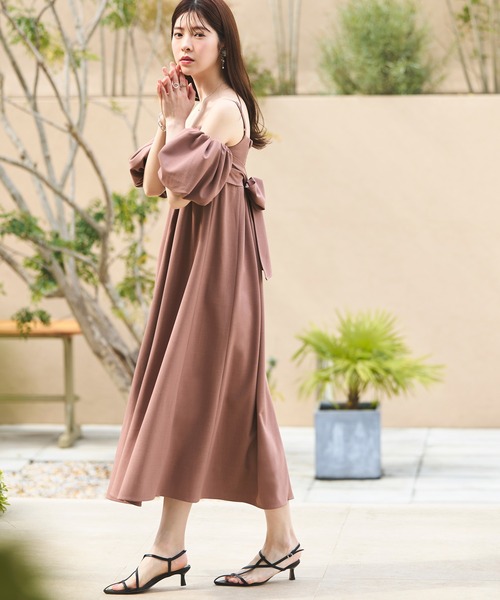 「RUIRUE BOUTIQUE」 半袖ワンピース M ピンク レディース_画像5