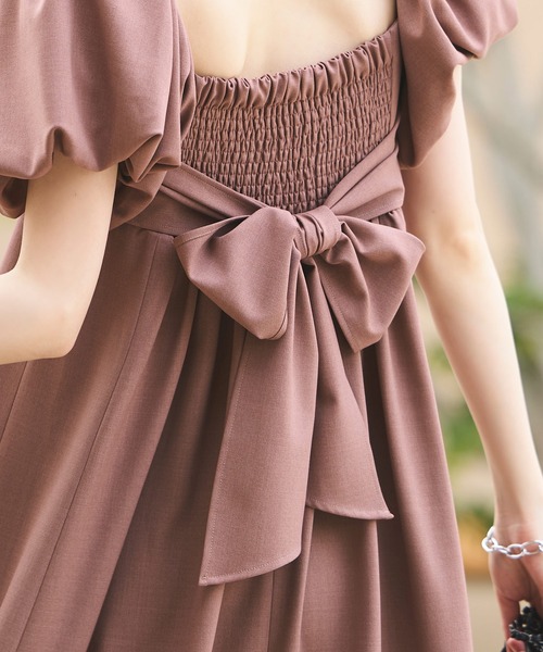 「RUIRUE BOUTIQUE」 半袖ワンピース M ピンク レディース_画像6