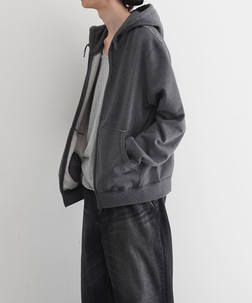 トップス kaiko double zip parka gray KAIKO【カイコー】double zip parka 