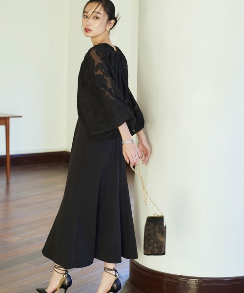 「RUIRUE BOUTIQUE」 コンビワンピース M ブラック レディース