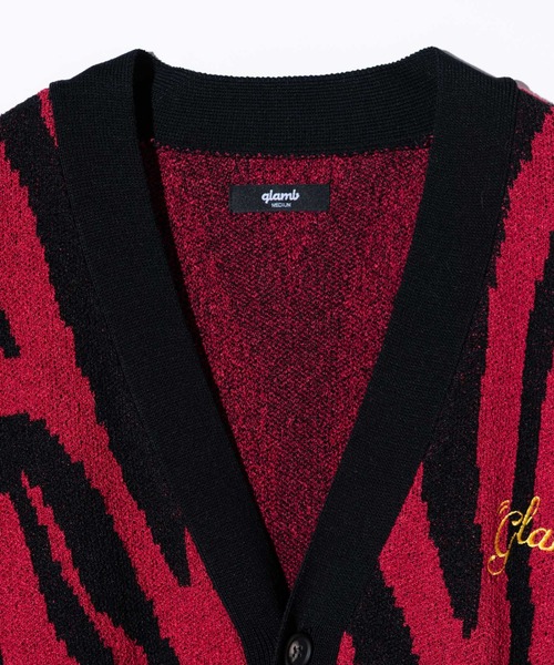 「glamb」 ニットカーディガン L グレー メンズの画像