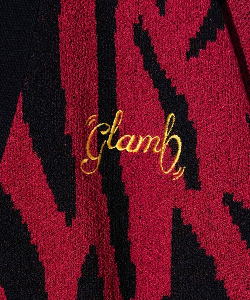 「glamb」 ニットカーディガン L グレー メンズの画像