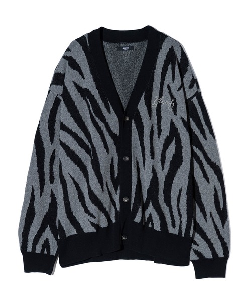 「glamb」 ニットカーディガン L グレー メンズの画像