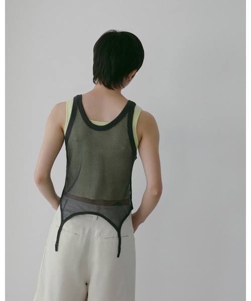 mm　まとめ買い　anuke Tanktop 2点 anuke（アンヌーク） タンクトップ ノースリーブ Short Knit Tanktop
