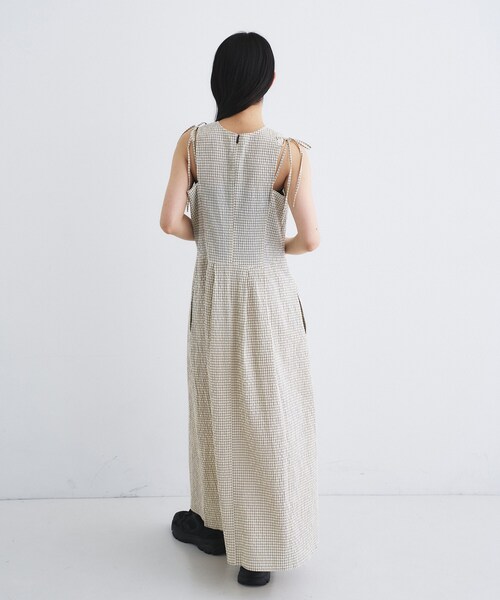 ワンピース shoulder ribbon dressの画像