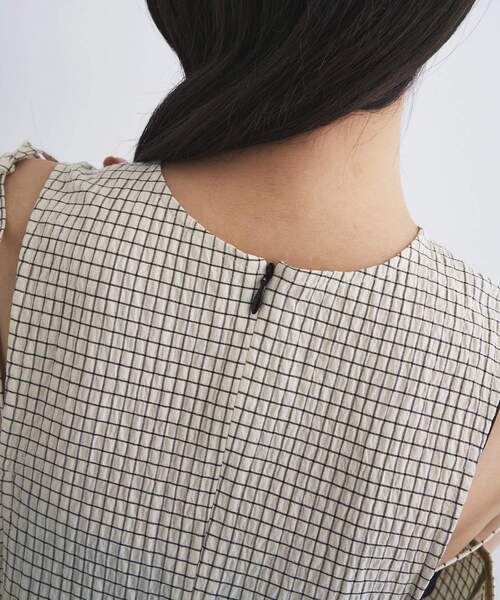 ワンピース shoulder ribbon dressの画像