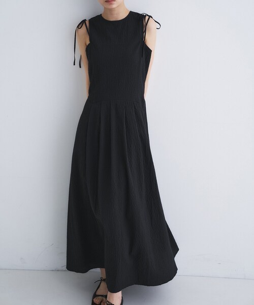 ワンピース shoulder ribbon dressの画像