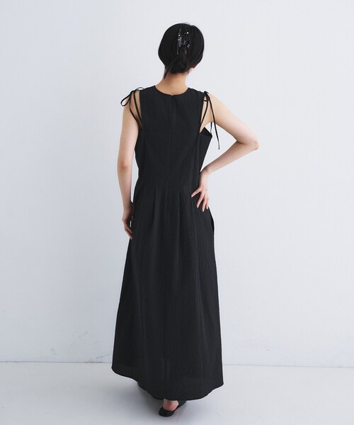 ワンピース shoulder ribbon dressの画像
