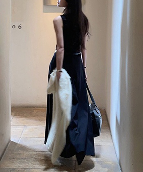 「SETUP7」 「maison breeze」ロングスカート M ベージュ レディース_画像5