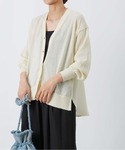 uvカット カーディガン LC/LLL 天竺布...の詳細画像1