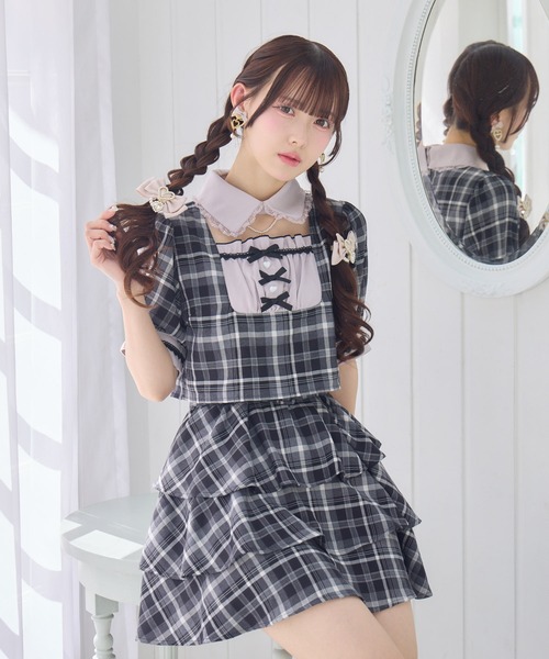 ROJITA（ロジータ） ワンピース ツーピー風ティアードワンピース
