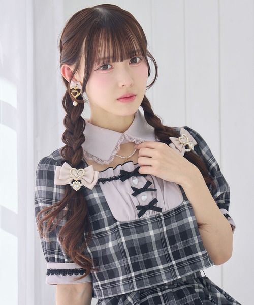 ROJITA（ロジータ） ワンピース 半袖 ツーピー風ティアードワンピース