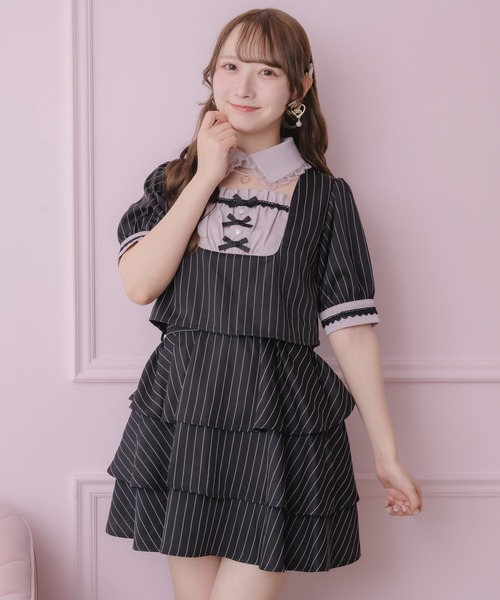 ROJITA（ロジータ） ワンピース ツーピー風ティアードワンピース