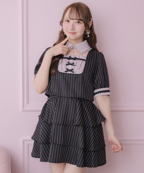 ROJITA（ロジータ） ワンピース ツーピー風ティアードワンピース
