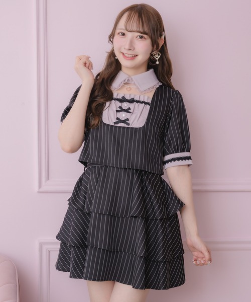 ROJITA（ロジータ） ワンピース ツーピー風ティアードワンピース
