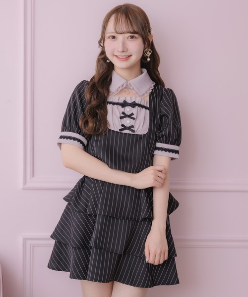 ROJITA（ロジータ） ワンピース ツーピー風ティアードワンピース