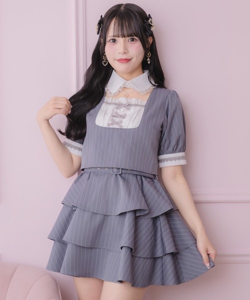 ROJITA（ロジータ） ワンピース ツーピー風ティアードワンピース