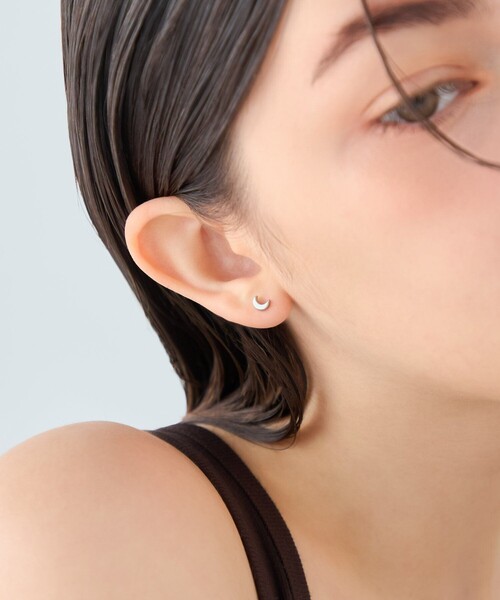 ピアス ムーン ピアス レディースの画像