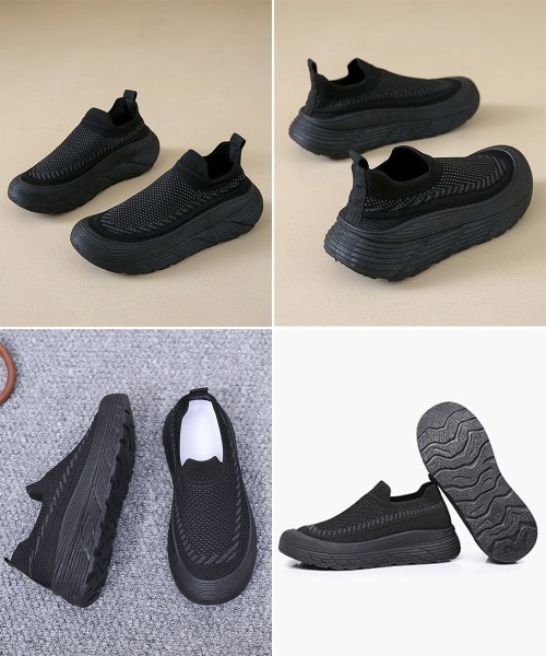 未使用品！Öffen ブラウン メッシュスリッポン　37 miniministore（ミニミニストア） スリッポン 厚底メッシュスリッポン