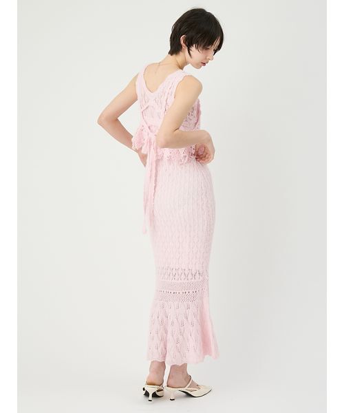 ドレス クロシェニットドレスの画像