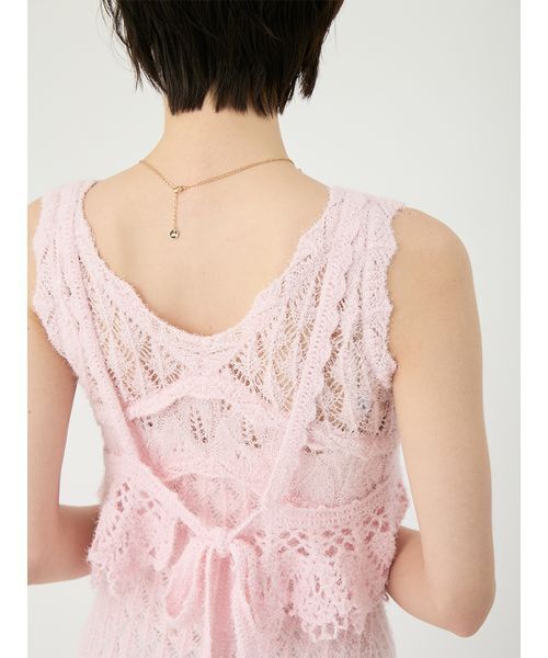 ドレス クロシェニットドレスの画像