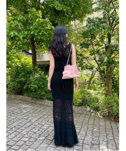 ドレス クロシェニットドレスの画像