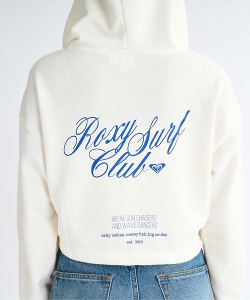 「ROXY」 ジップアップパーカー MEDIUM ピンク レディース_画像4