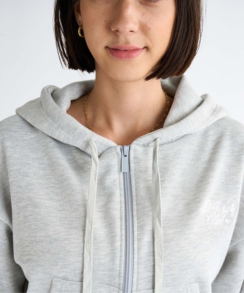 「ROXY」 ジップアップパーカー MEDIUM ピンク レディース_画像8