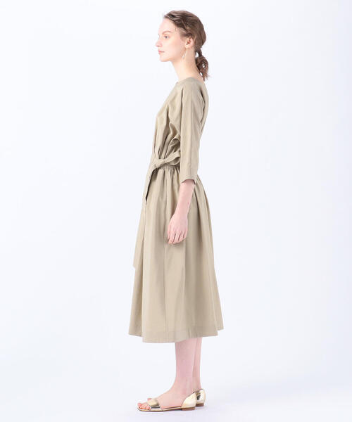 「BALLSEY」 半袖ワンピース 34 ベージュ レディース_画像2