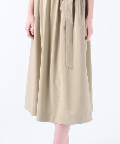 「BALLSEY」 半袖ワンピース 34 ベージュ レディース_画像7